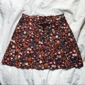 Zara Vintage Style Floral Skirt